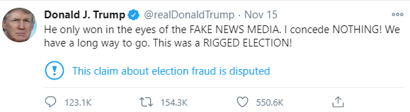 重磅不断!特朗普又发了一遍:我赢了大选 Moderna疫苗传佳音市场巨震(图2) 重磅不断!特朗普又发了一遍:我赢了大选 Moderna疫苗传佳音市场巨震(图2)